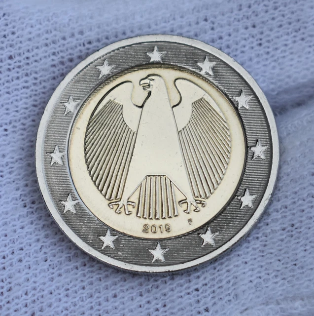 2 Euro Bundesrat 2019 Fehlprägung Erkennen 2 EURO KURSMÜNZE Fehlprägung (Deutschland, Bundesadler) 2019 F münze